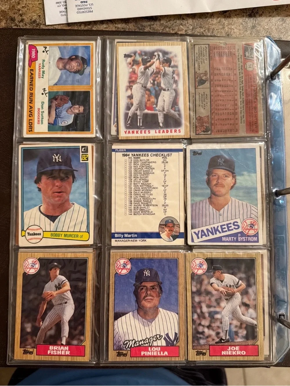 Vintage Baseball Card Binder Lot (ft. Yankees, Kirby Puckett and other HOF’ers)